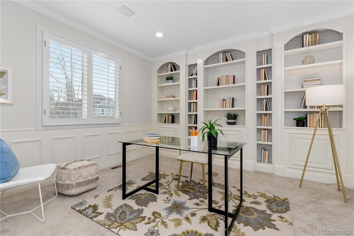 Home Office, Interior, Recessed Lighting