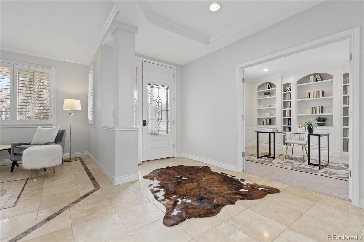 Home Office, Interior, Recessed Lighting