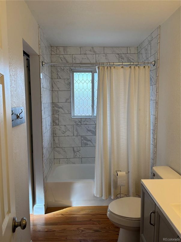 Bathroom, Interior, Marble Walls, Wood Texture Flooring