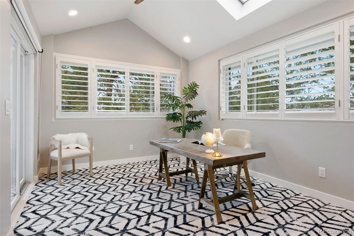 Home Office, Interior, Recessed Lighting