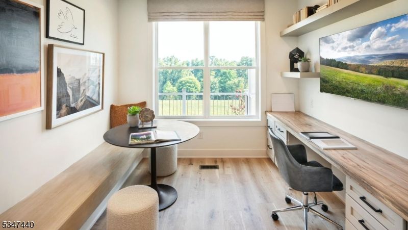 Home Office, Interior, Wood Texture Flooring