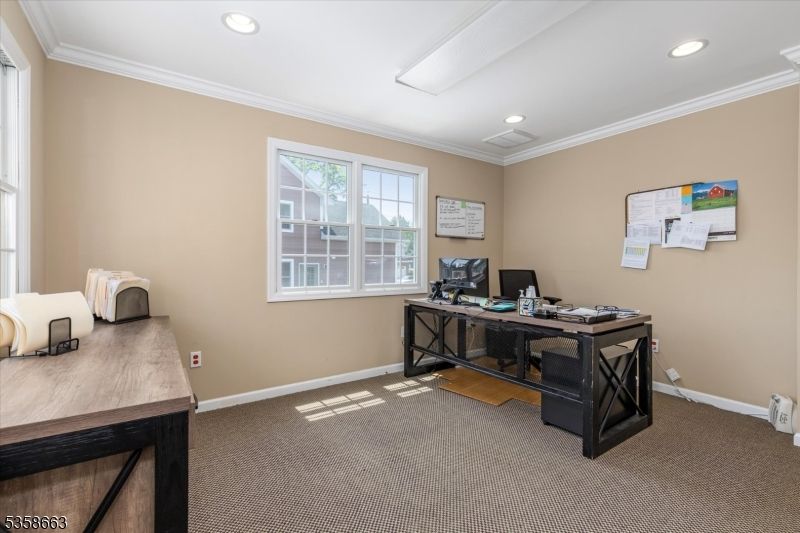 Home Office, Interior, Recessed Lighting