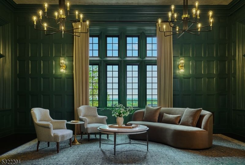 Chandelier, Interior, Living room