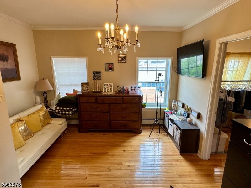 Chandelier, Interior, Wood Texture Flooring