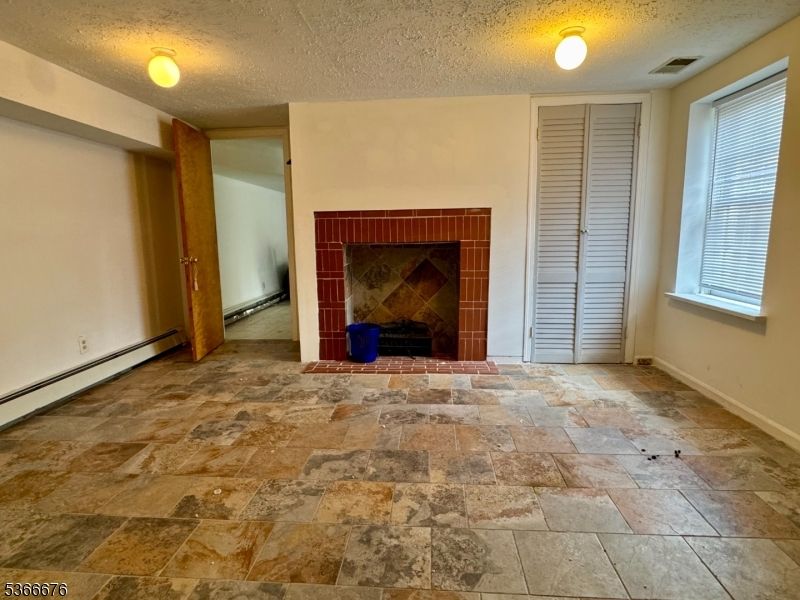 Empty room, Fireplace, Interior