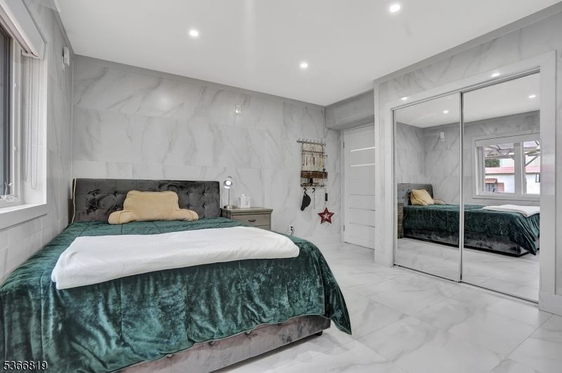 Bedroom, Fireplace, Interior, Marble, Marble Walls, Recessed Lighting