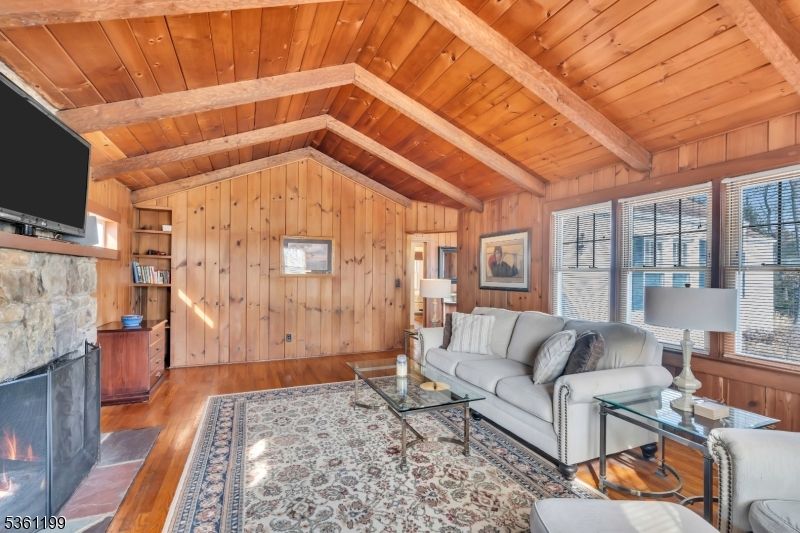 Fireplace, Interior, Living room, Wooden Beams, Wooden Ceilings, Wood Texture Flooring, Wooden Walls