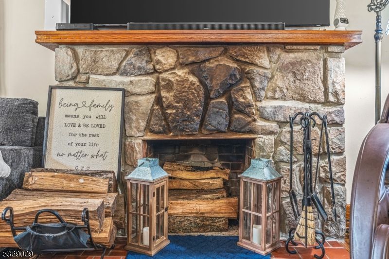 Fireplace, Interior, Stone Walls