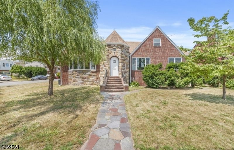 Exterior, Facade, Brick Facade, Tudor Revival