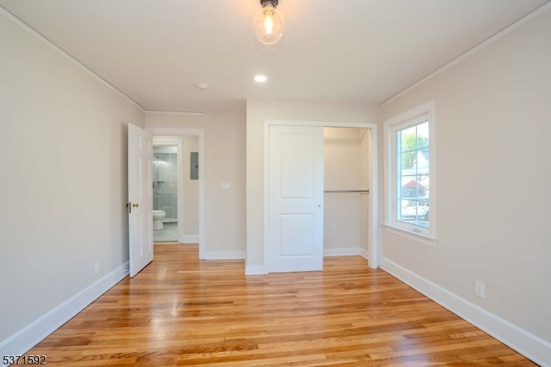 Bathroom, Empty room, Interior, Recessed Lighting, Wood Texture Flooring