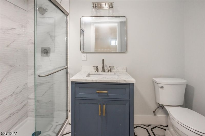 Bathroom, Glass Shower, Interior, Marble Walls