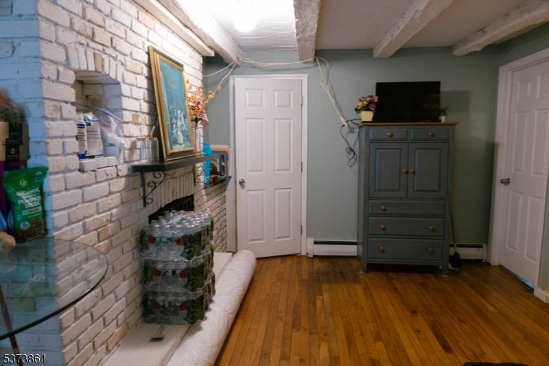 Interior, Stone Walls, Wood Texture Flooring