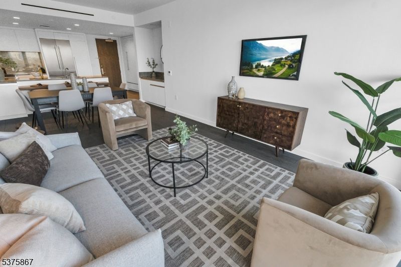 Dining room, Interior, Kitchen, Living room, Recessed Lighting