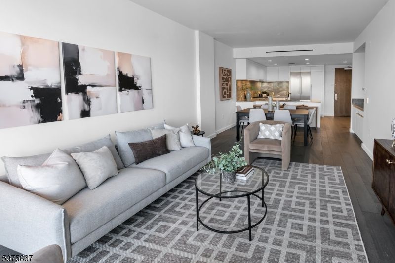 Dining room, Interior, Kitchen, Living room, Pendant Lights, Recessed Lighting, Wood Texture Flooring