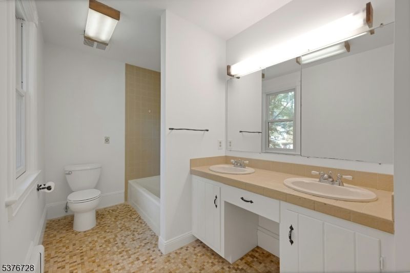 Bathroom, Dual Sink Vanities, Interior, Tile Countertops