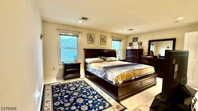 Bedroom, Interior, Marble, Recessed Lighting
