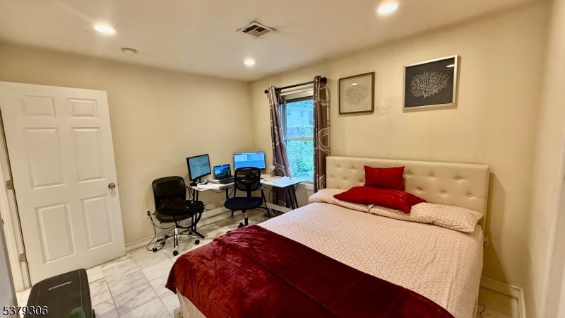 Bedroom, Home Office, Interior, Marble, Recessed Lighting