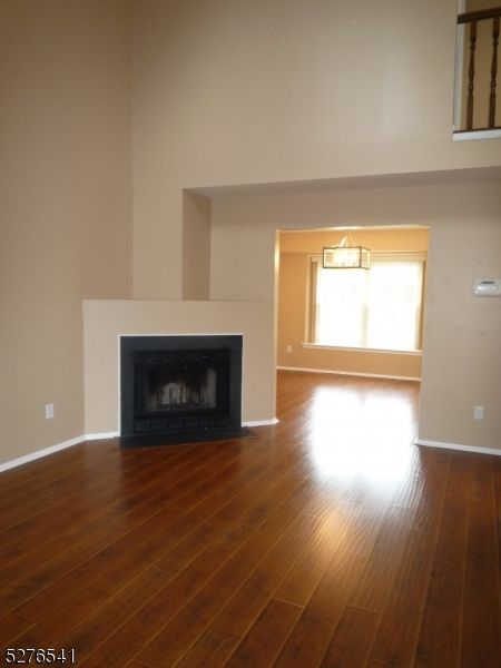 Empty room, Fireplace, Interior, Wood Texture Flooring
