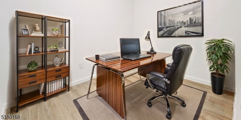 Home Office, Interior, Wood Texture Flooring