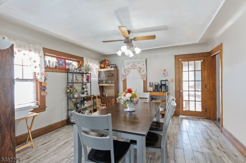 Dining room, Interior, Wood Texture Flooring