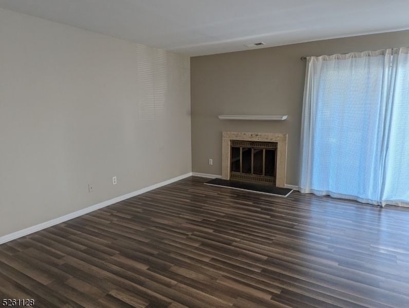 Empty room, Fireplace, Interior, Wood Texture Flooring