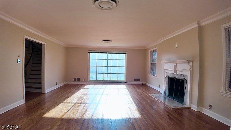 Empty room, Fireplace, Interior, Wood Texture Flooring
