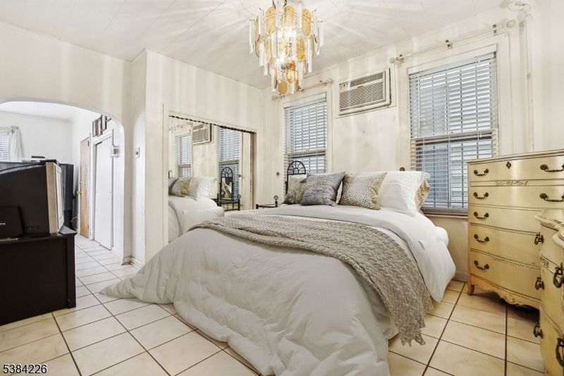 Bedroom, Chandelier, Interior