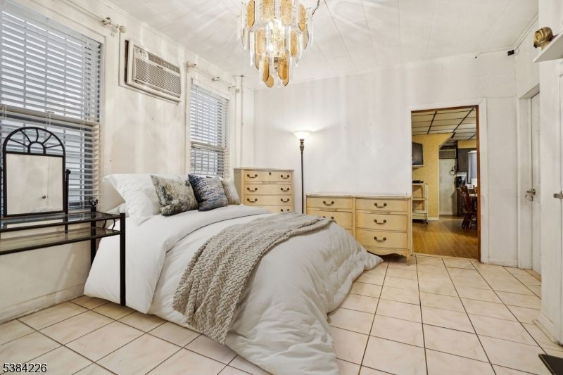 Bedroom, Chandelier, Interior, Wood Texture Flooring