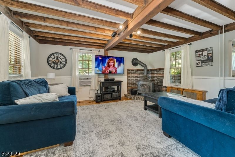 Fireplace, Interior, Living room, Wooden Beams