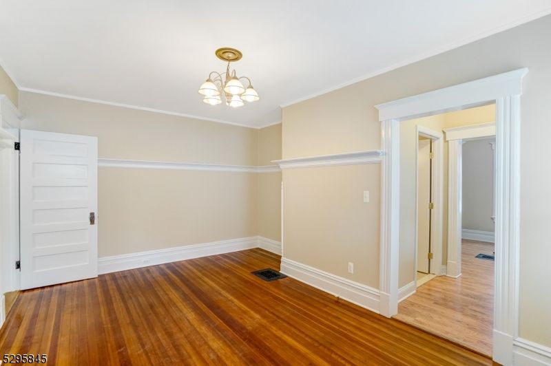 Chandelier, Empty room, Interior, Wood Texture Flooring