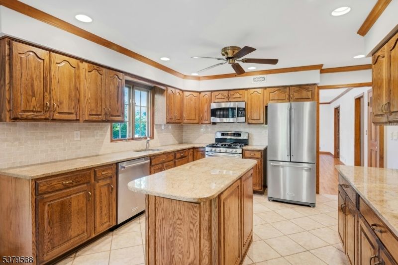 Interior, Kitchen, Recessed Lighting, Stainless Steel Appliances