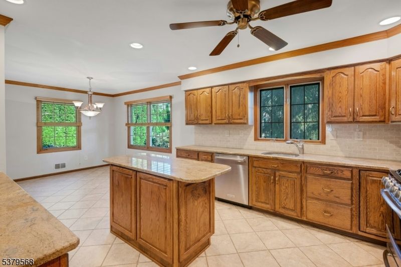 Interior, Kitchen, Pendant Lights, Recessed Lighting, Stainless Steel Appliances