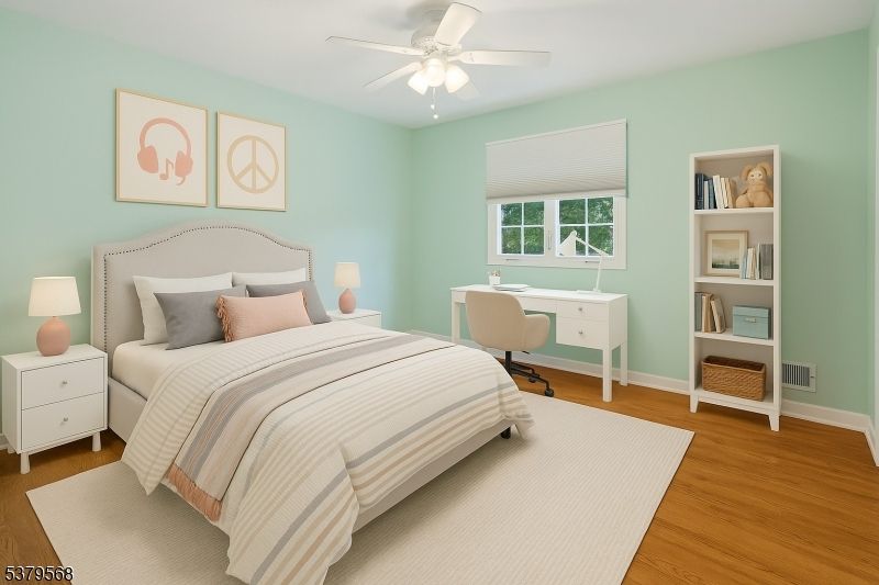 Bedroom, Home Office, Interior, Wood Texture Flooring