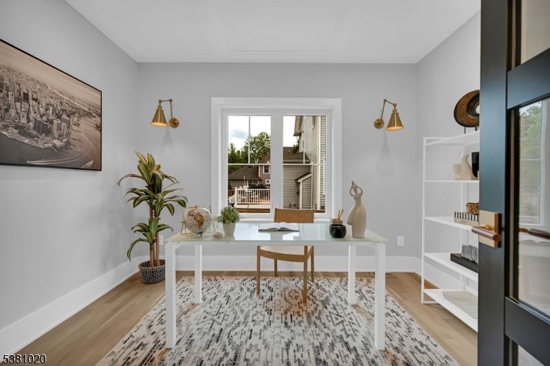 Home Office, Interior, Wood Texture Flooring