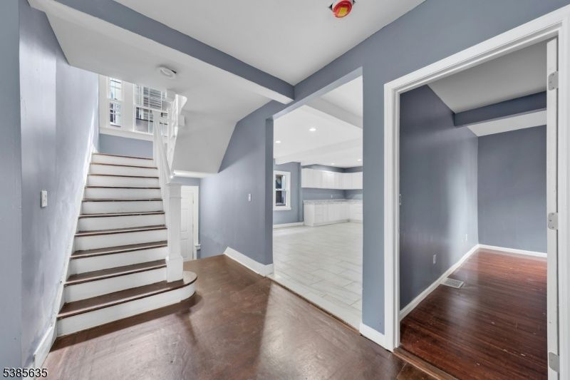Interior, Marble, Recessed Lighting, Wood Texture Flooring