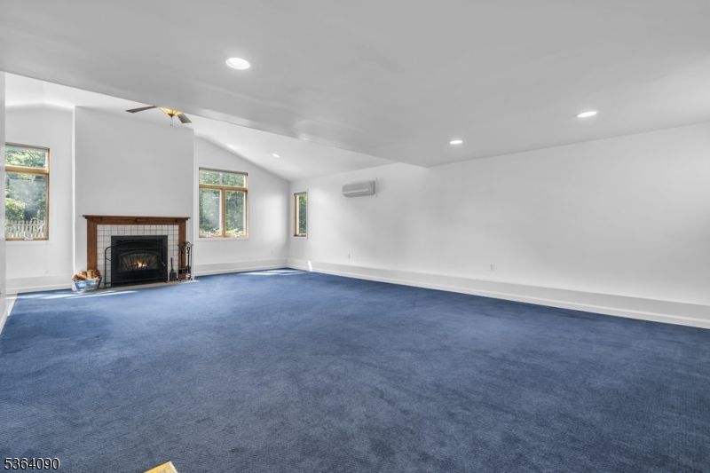 Empty room, Fireplace, Interior, Recessed Lighting