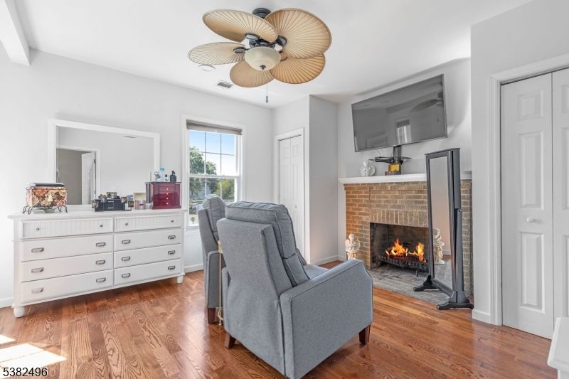 Fireplace, Interior, Wood Texture Flooring