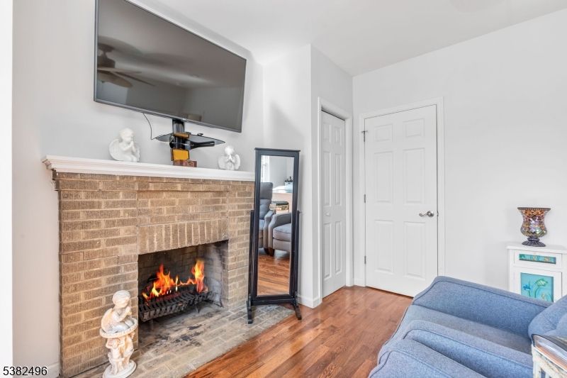 Fireplace, Interior, Wood Texture Flooring
