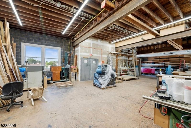 Garage, Interior, Stone Walls, Wooden Beams, Wooden Ceilings