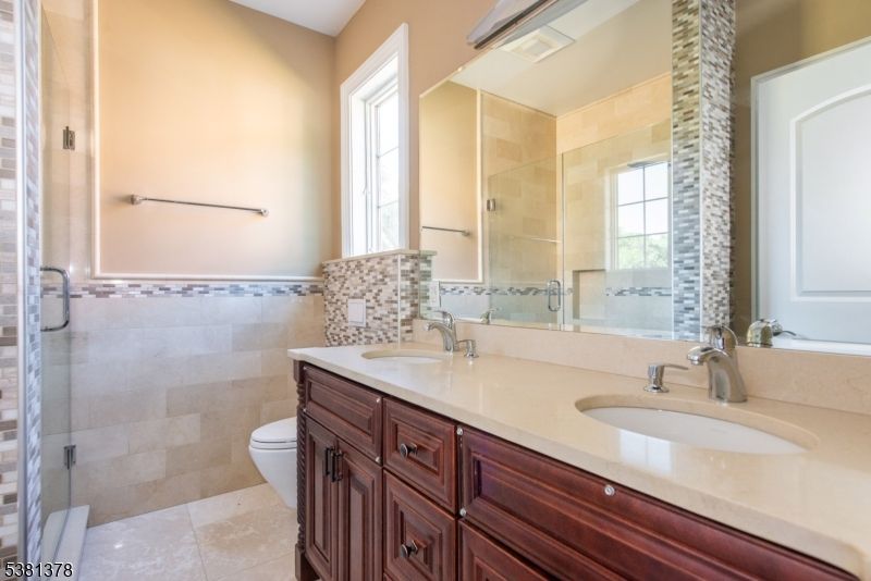 Bathroom, Dual Sink Vanities, Glass Shower, Interior