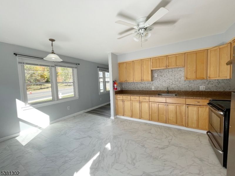 Interior, Kitchen, Marble, Pendant Lights