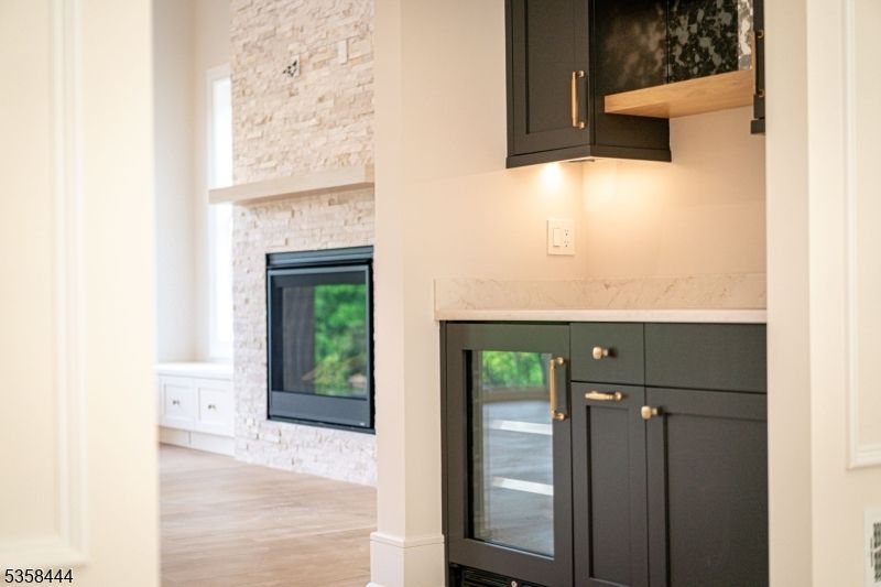 Fireplace, Interior, Stone Walls, Wood Texture Flooring