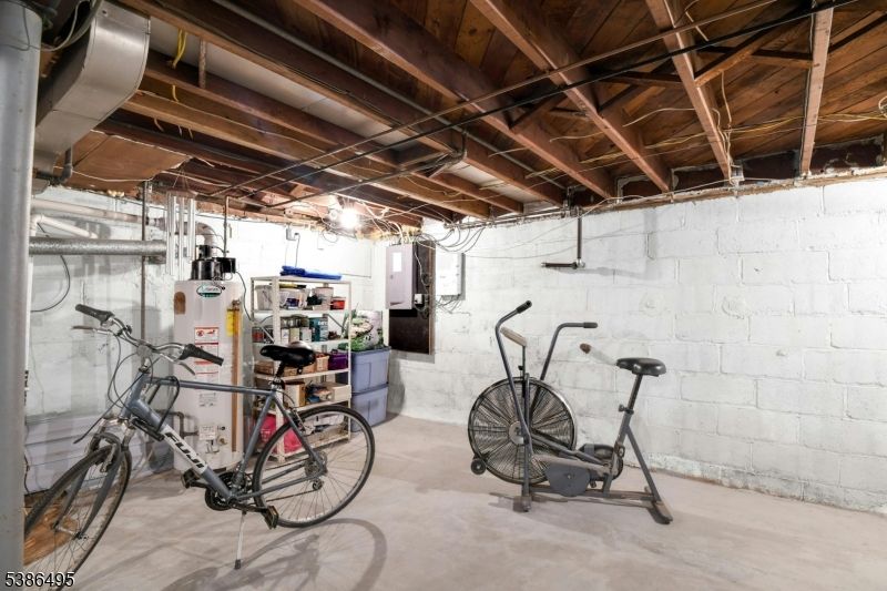 Fitness Equipment, Interior, Stone Walls, Wooden Beams, Wooden Ceilings