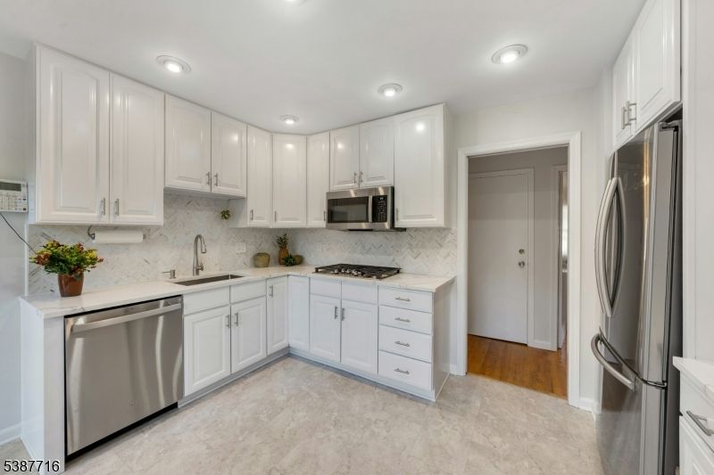 Interior, Kitchen, Recessed Lighting, Stainless Steel Appliances
