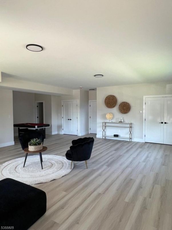 Billiard Table, Game Room, Interior, Recessed Lighting, Wood Texture Flooring