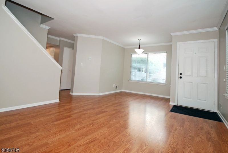 Empty room, Interior, Pendant Lights, Wood Texture Flooring