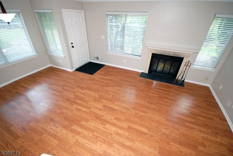 Empty room, Fireplace, Interior, Wood Texture Flooring