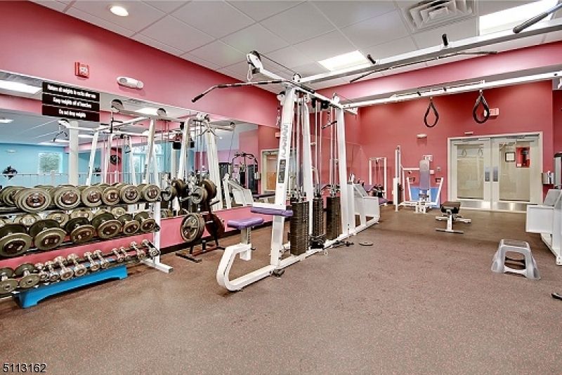 Fitness Equipment, Gym, Interior, Recessed Lighting