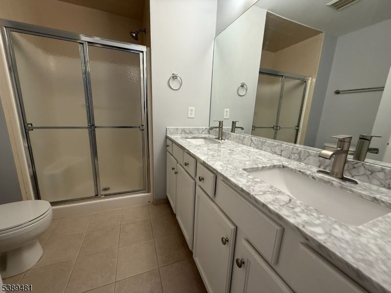 Bathroom, Dual Sink Vanities, Glass Shower, Interior