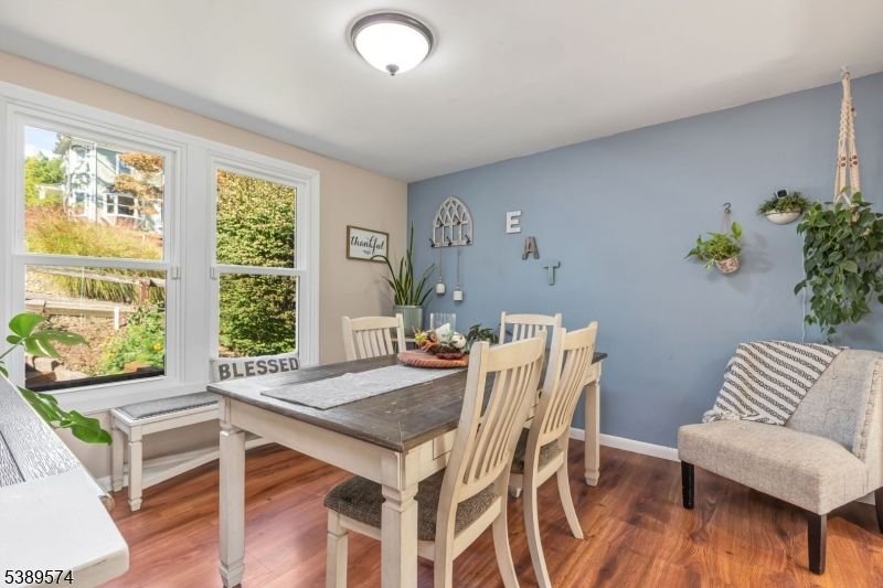 Dining room, Interior, Wood Texture Flooring